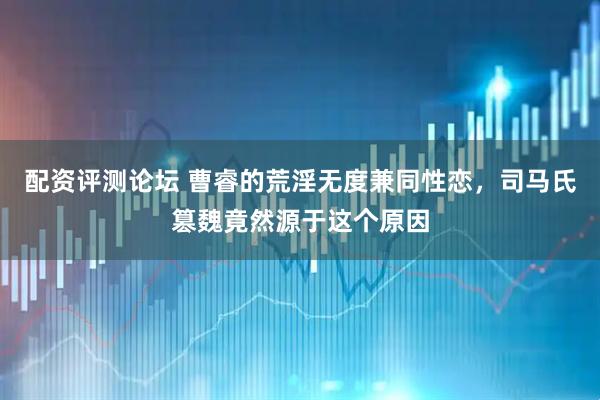 配资评测论坛 曹睿的荒淫无度兼同性恋，司马氏篡魏竟然源于这个原因